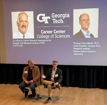 Eric Klein and Thomas Martin provided career insights and candidly discussed what it's like to work at GTRI.