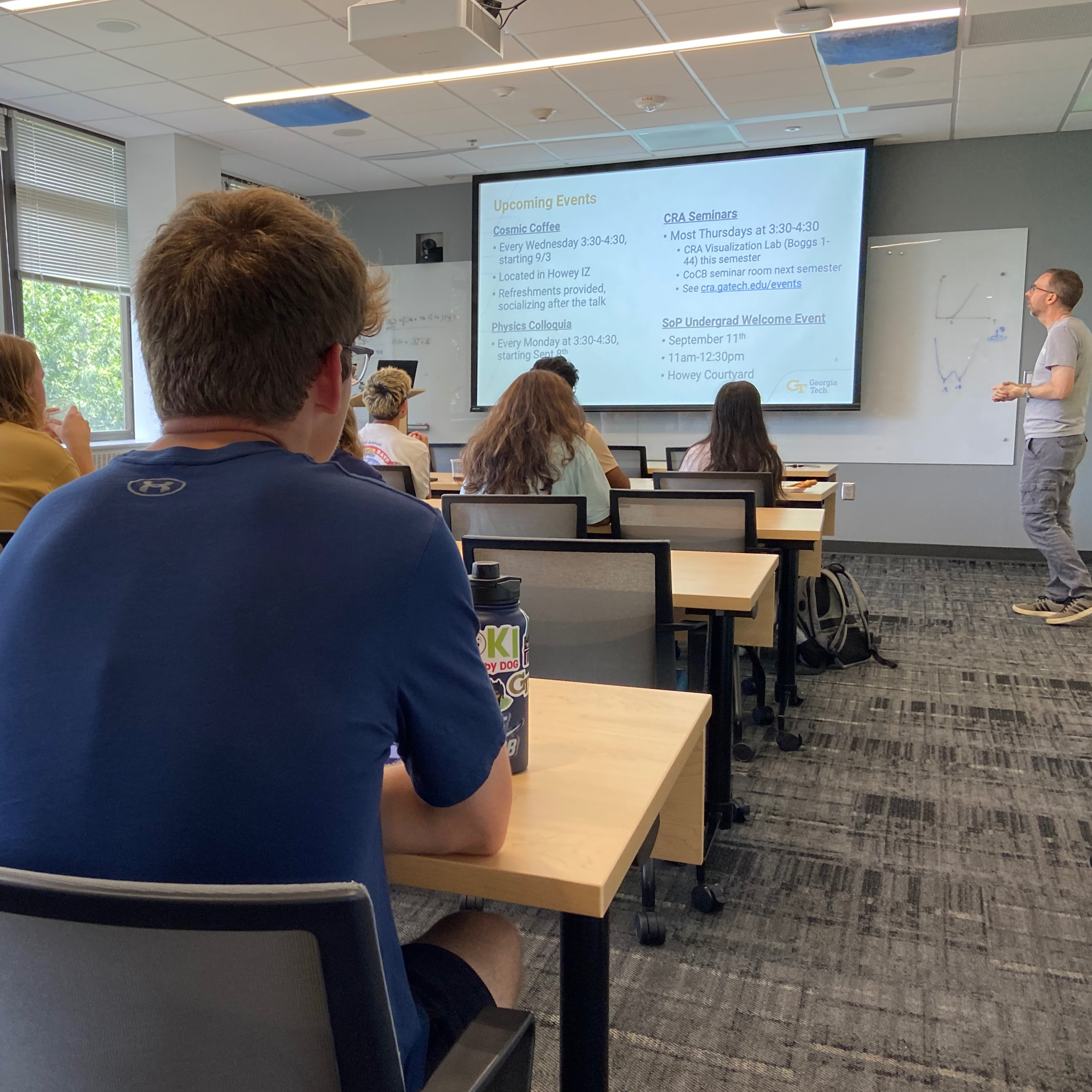 School of Physics Professor David Ballantyne provided an overview of the major during the September 5, 2025 launch event. 