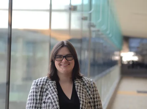 Ph.D. student Abigail Holberton