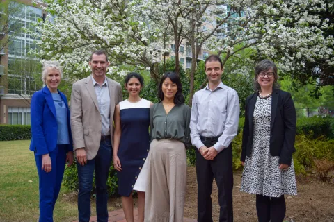 From left: Susan Lozier, Robert Wilson, Farzaneh Najafi, Hannah Choi, Dobromir Rahnev, and Jennifer Leavey.
