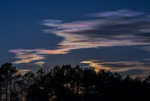NOAA Iridescent Clouds