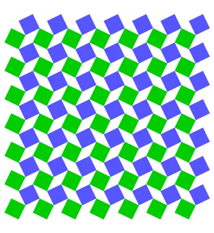 A model of a mechanical metamaterial.