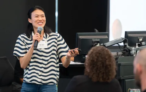 Joyce Shi Sim, assistant professor in the School of Earth and Atmospheric Sciences