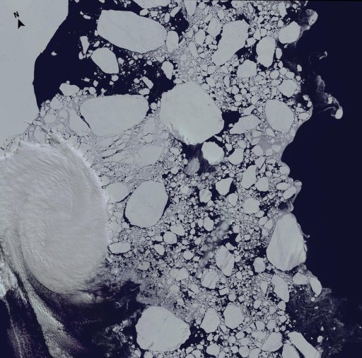 The Ross Archipelago near the McMurdo Station in Antarctica. (Credit: USGS)