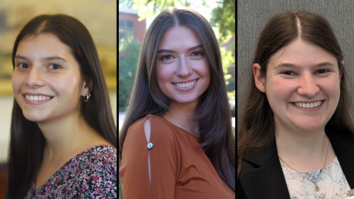 Monica Monge, Sidney Scott-Sharoni, and Maggie Straight